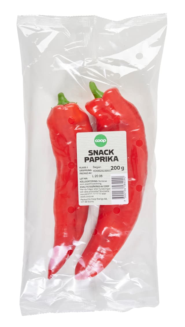 Snackpaprika Röd