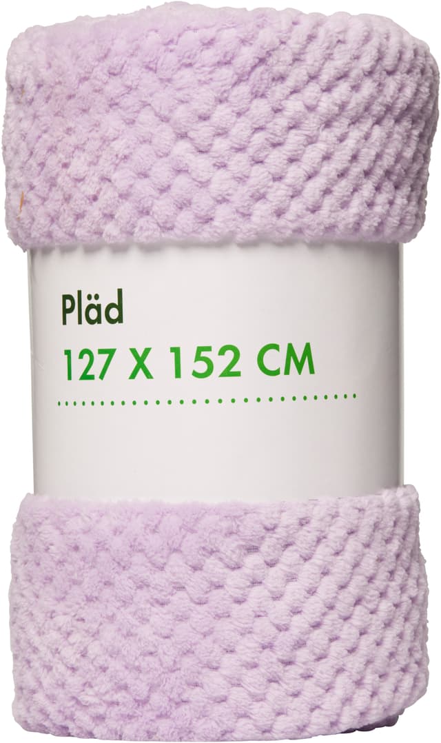 Pläd Waffle Lila