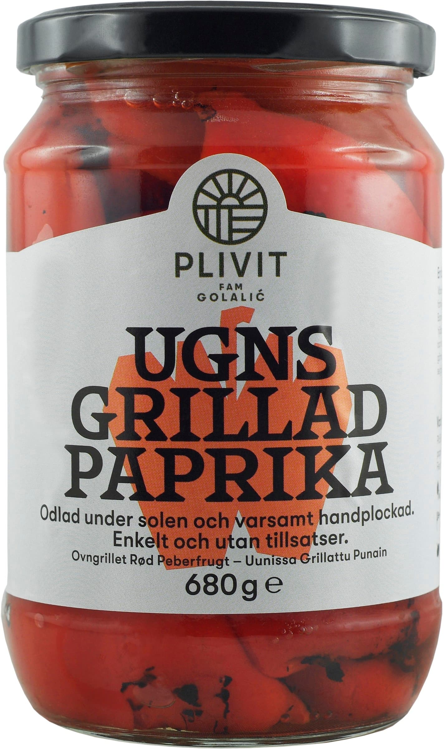 Ugnsgrillad Paprika Röd