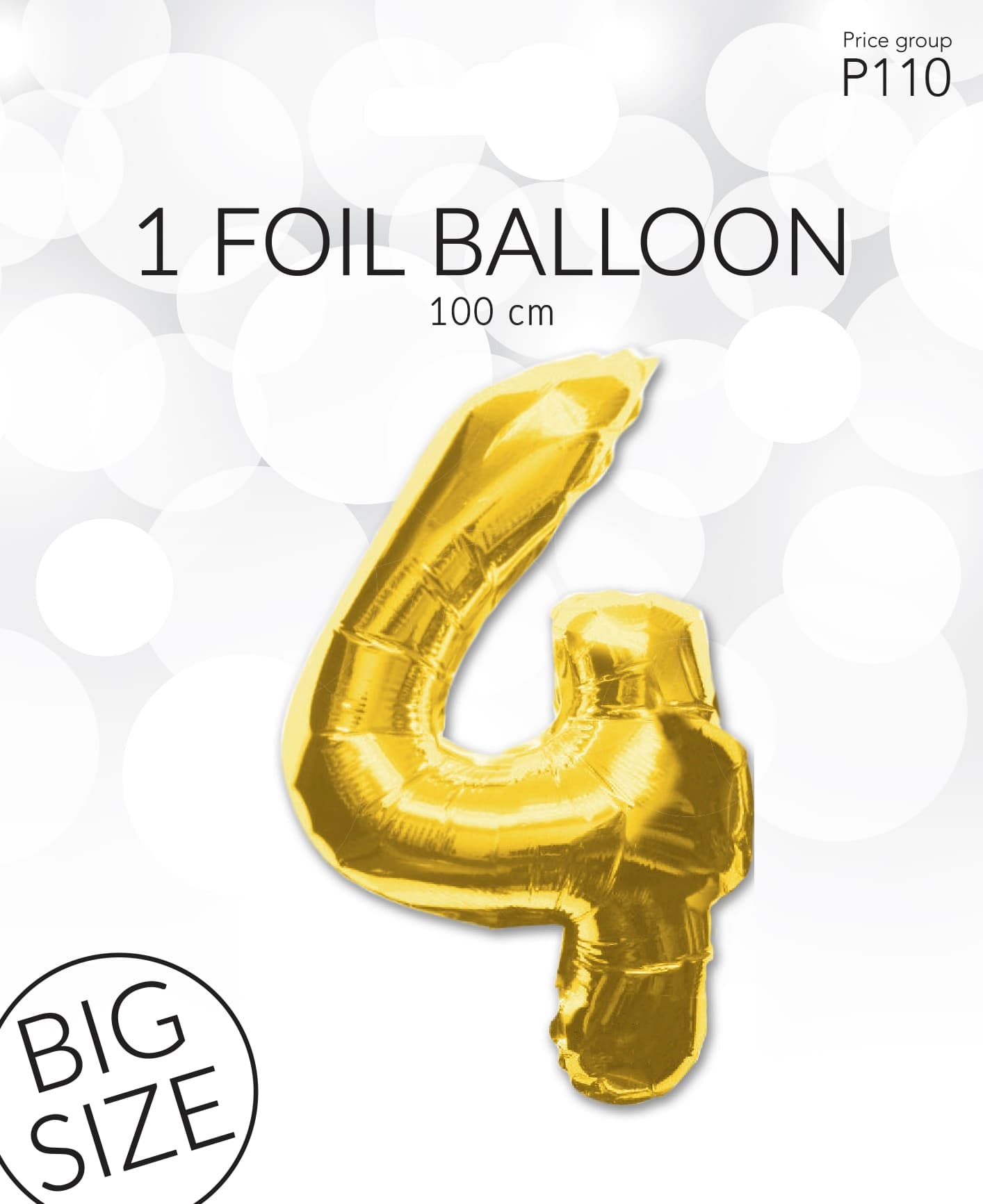 Folieballong Guld 4