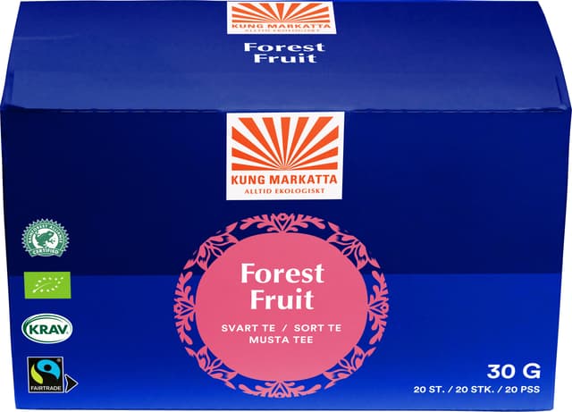 Svart te Skogsbär Eko