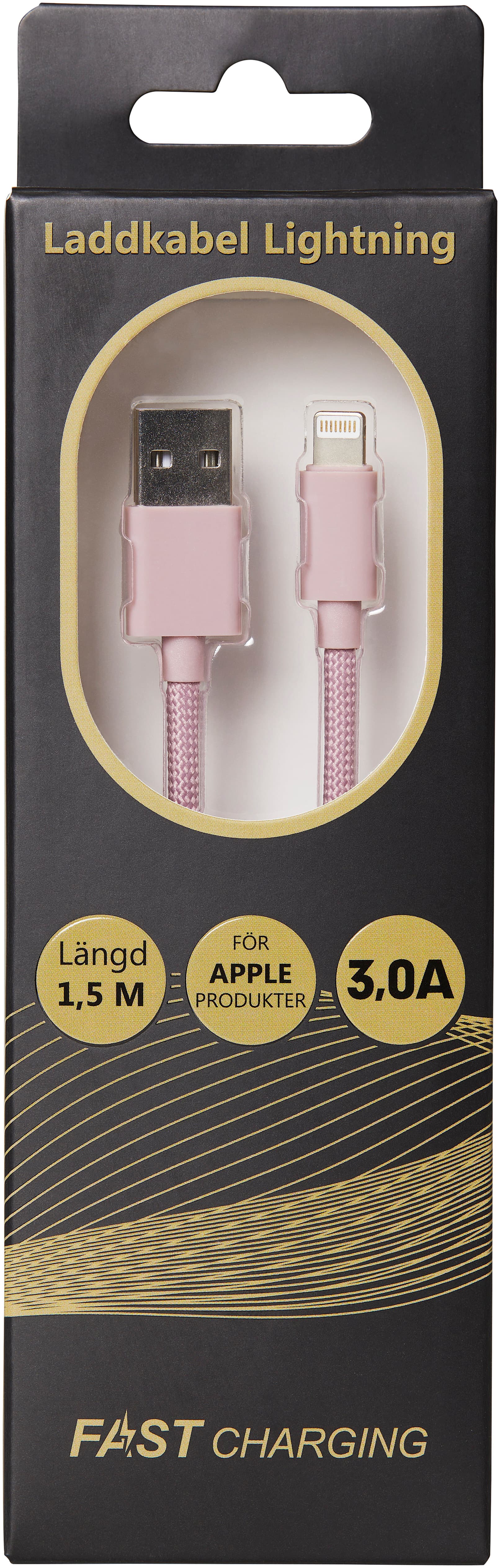 Laddkabel Lightning textil