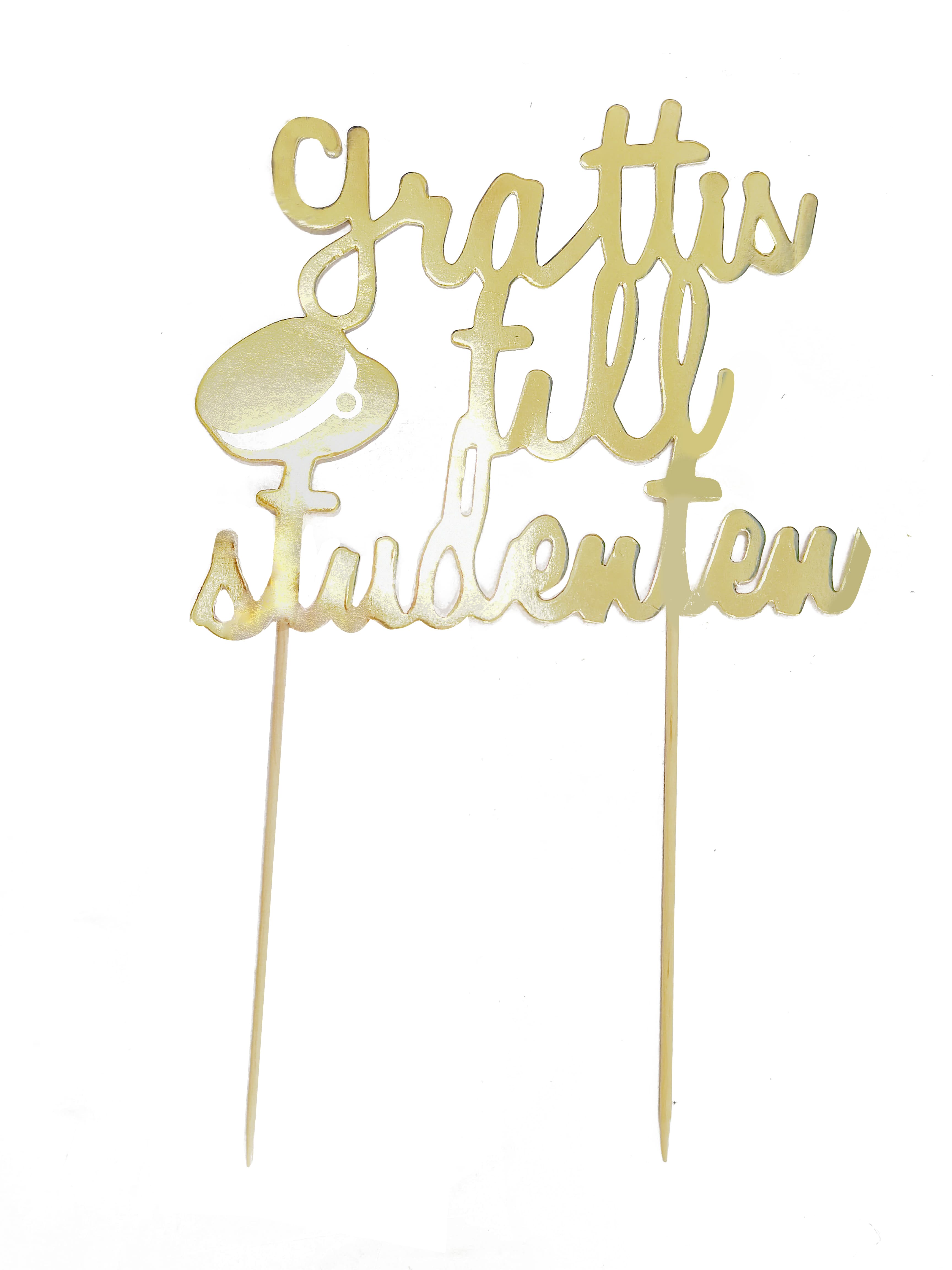 Tårtdekoration Papper 12x24cm