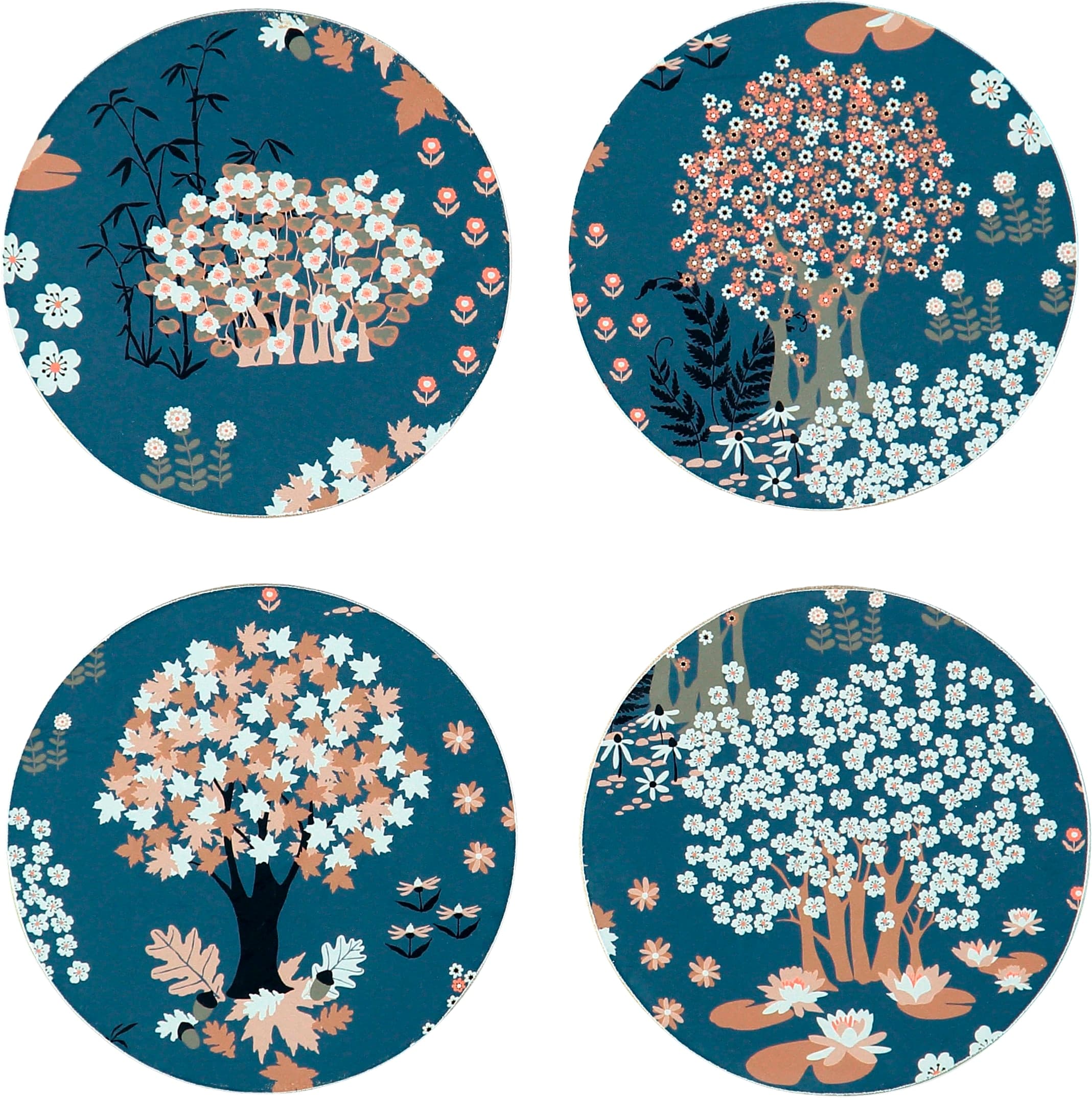 Glasunderlägg Corc 4-pack