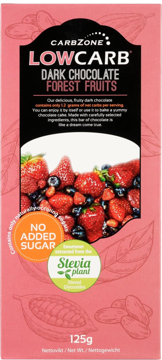 Low Carb Mörk Choklad Forest Fruits