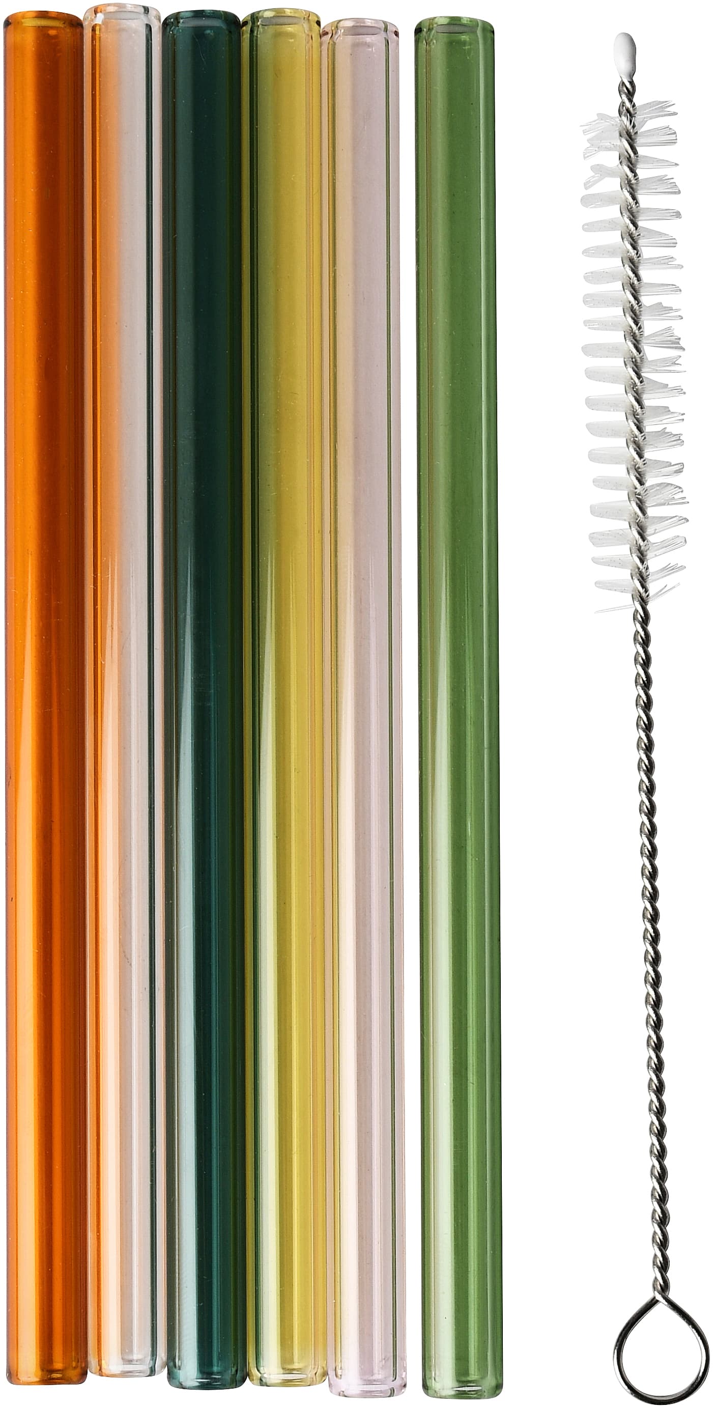 Sugrör Glas 6-pack