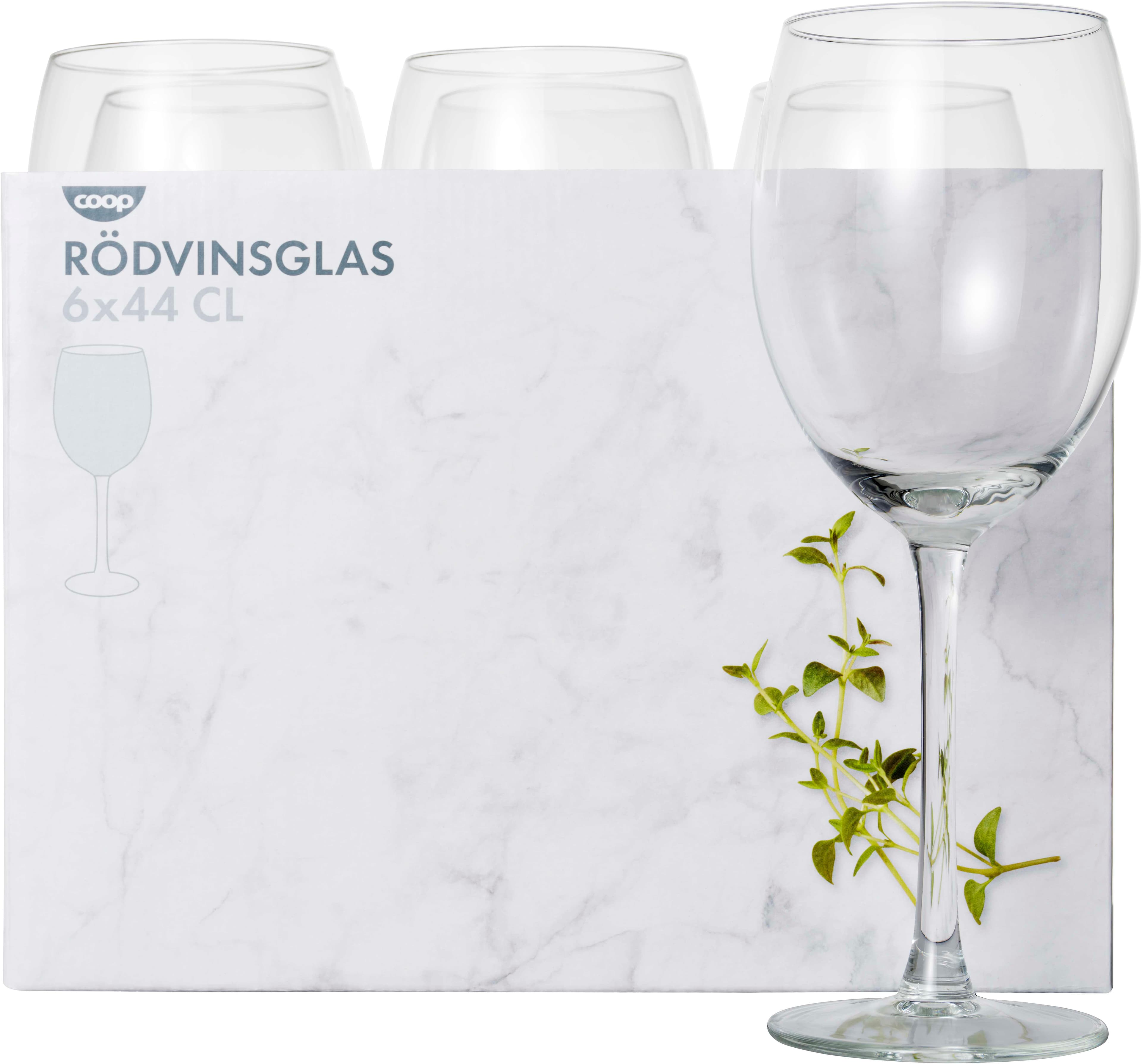 Rödvinsglas 6-pack