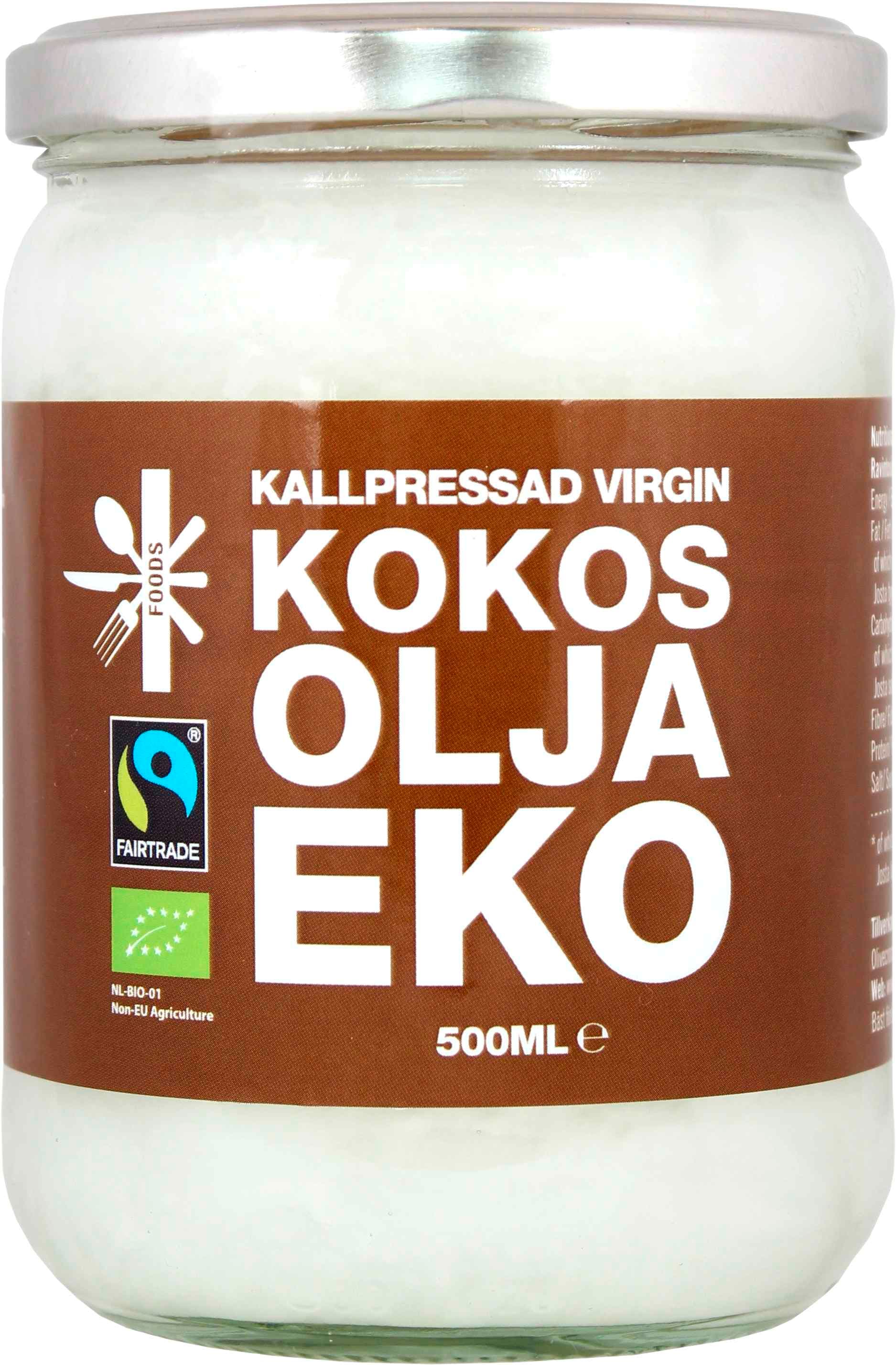 Kokosolja Kallpressad Virgin EKO