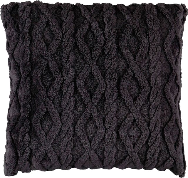 Kudde Braided Mörkgrå