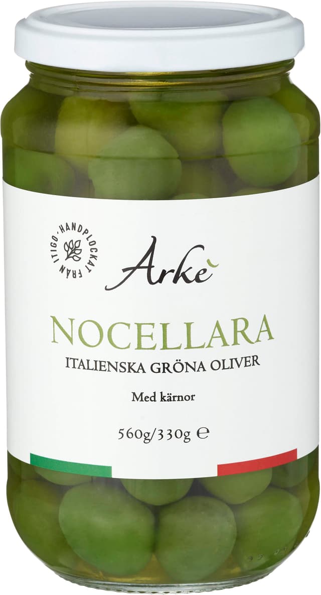 Nocellara Oliver med Kärnor