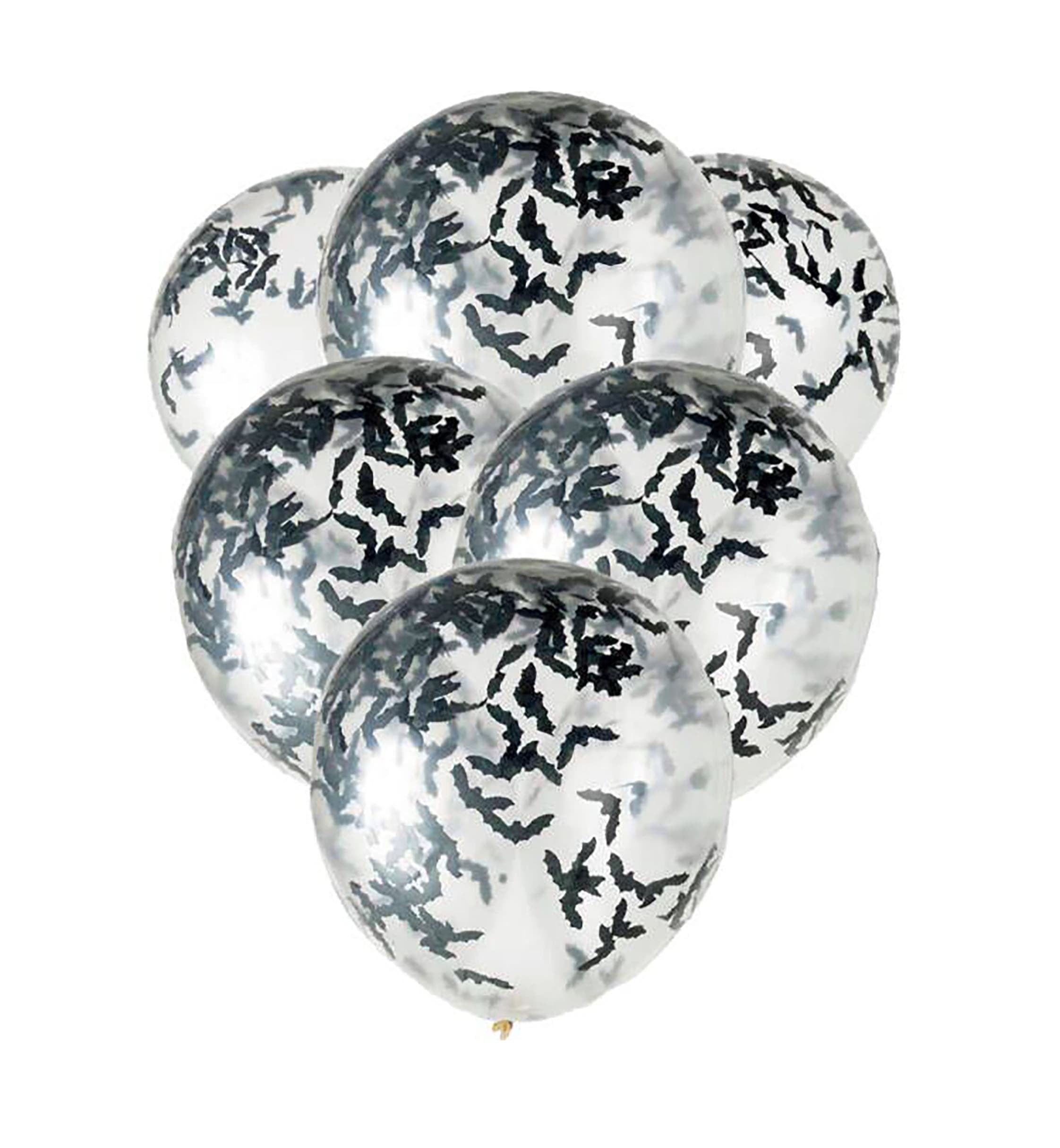 Konfettiballong Fladdermöss 5-pack