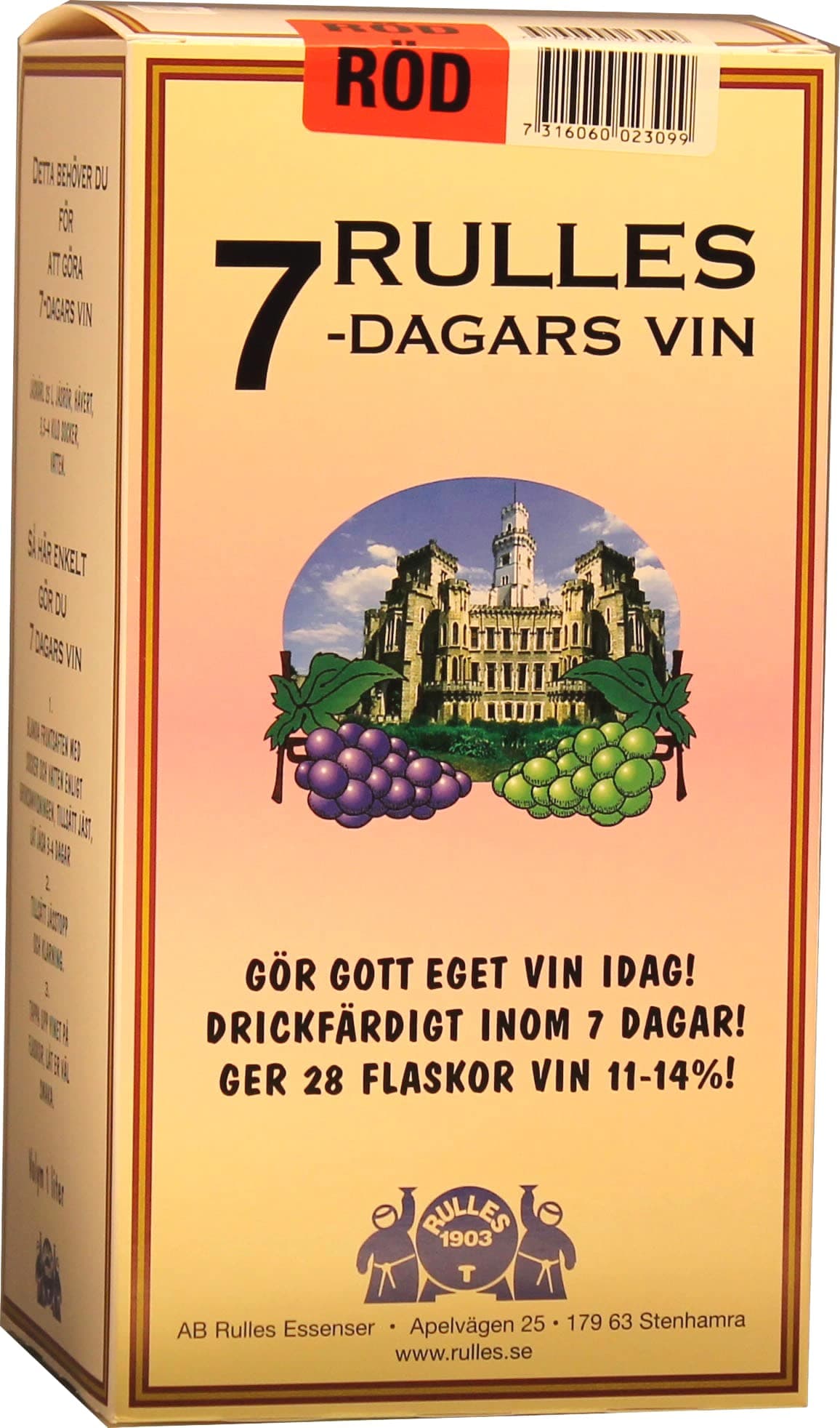 Vinsats Röd 7 Dagars