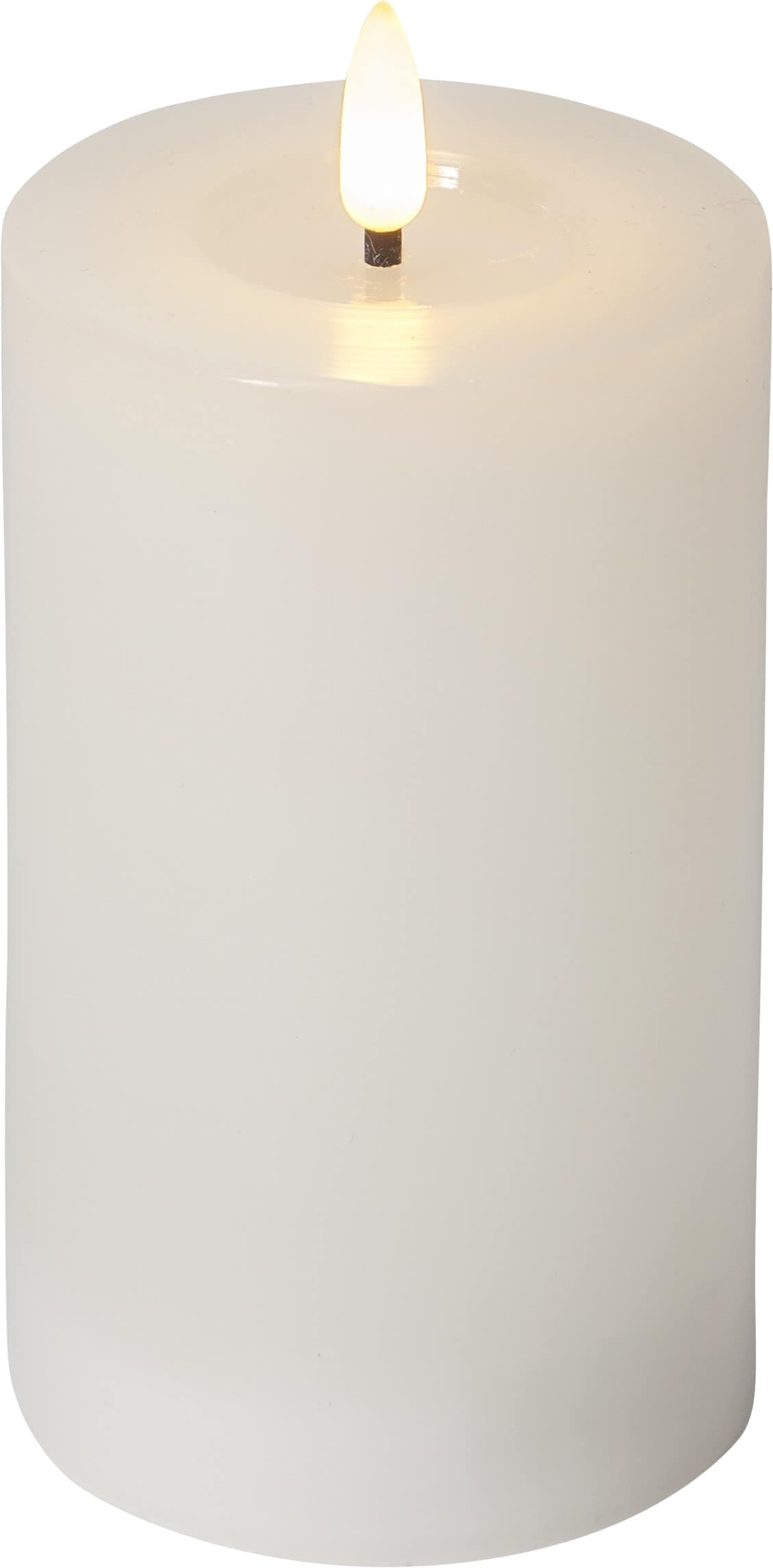 Blockljus Flamme Vit