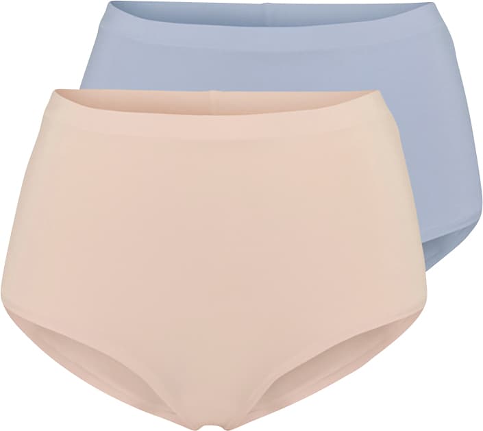 Damtrosa Bomull hög midja 2-pack
