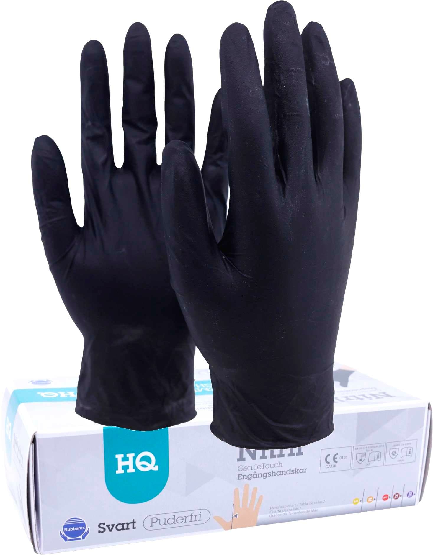 Engångshandske Gentle Touch Black S