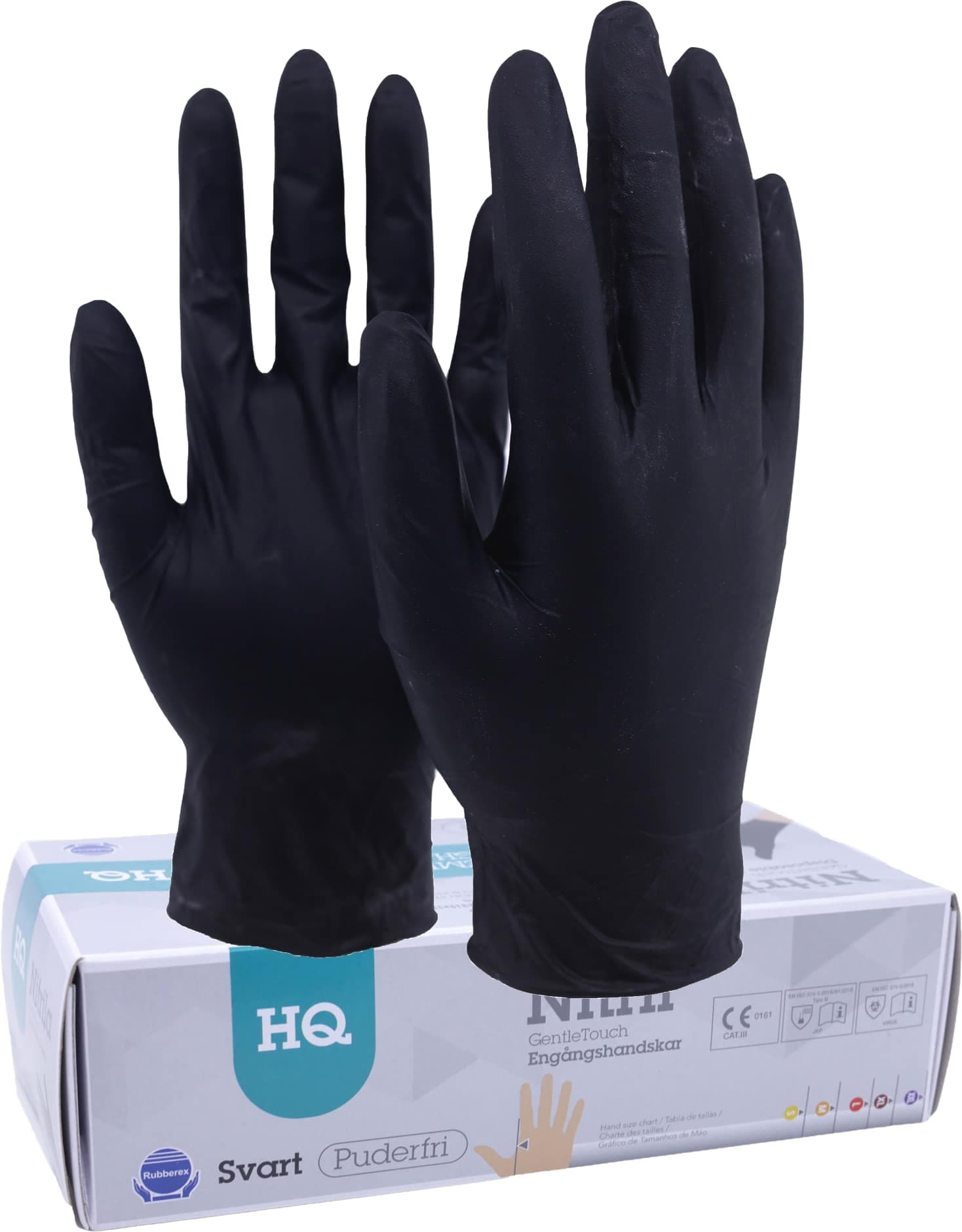 Engångshandske Gentle Touch Black L