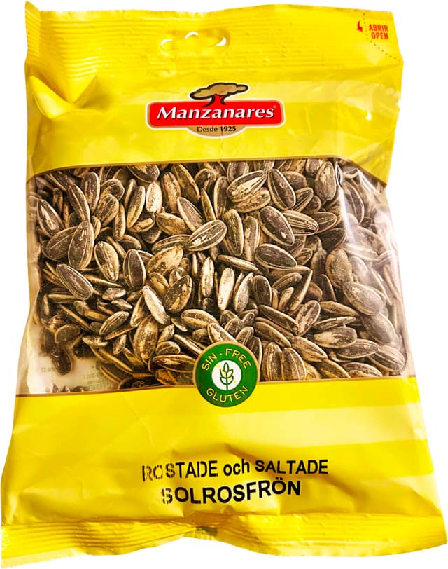 Solrosfrön Rostade Och Saltade