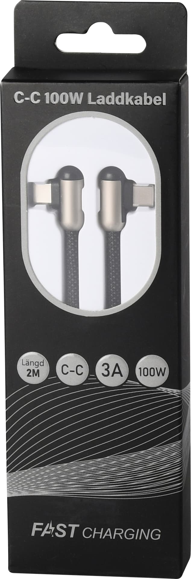 Laddkabel Vinklad C/C