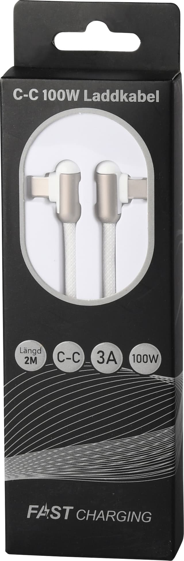 Laddkabel Vinklad C/C