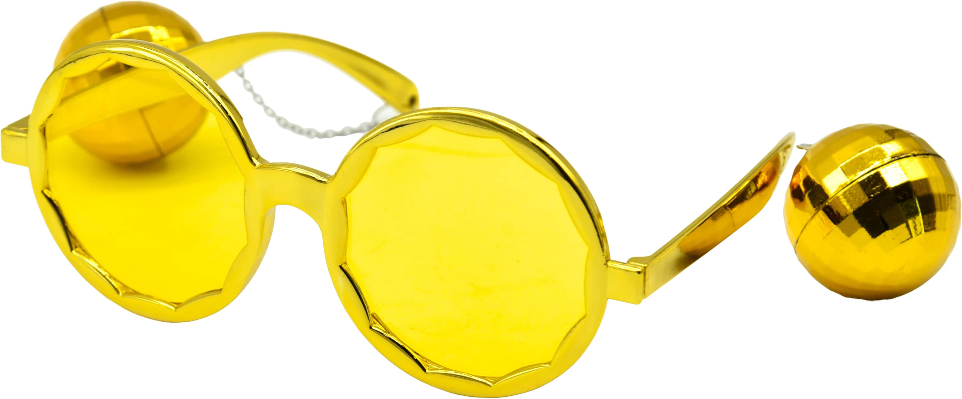 Partyglasögon M Discokulor Guld