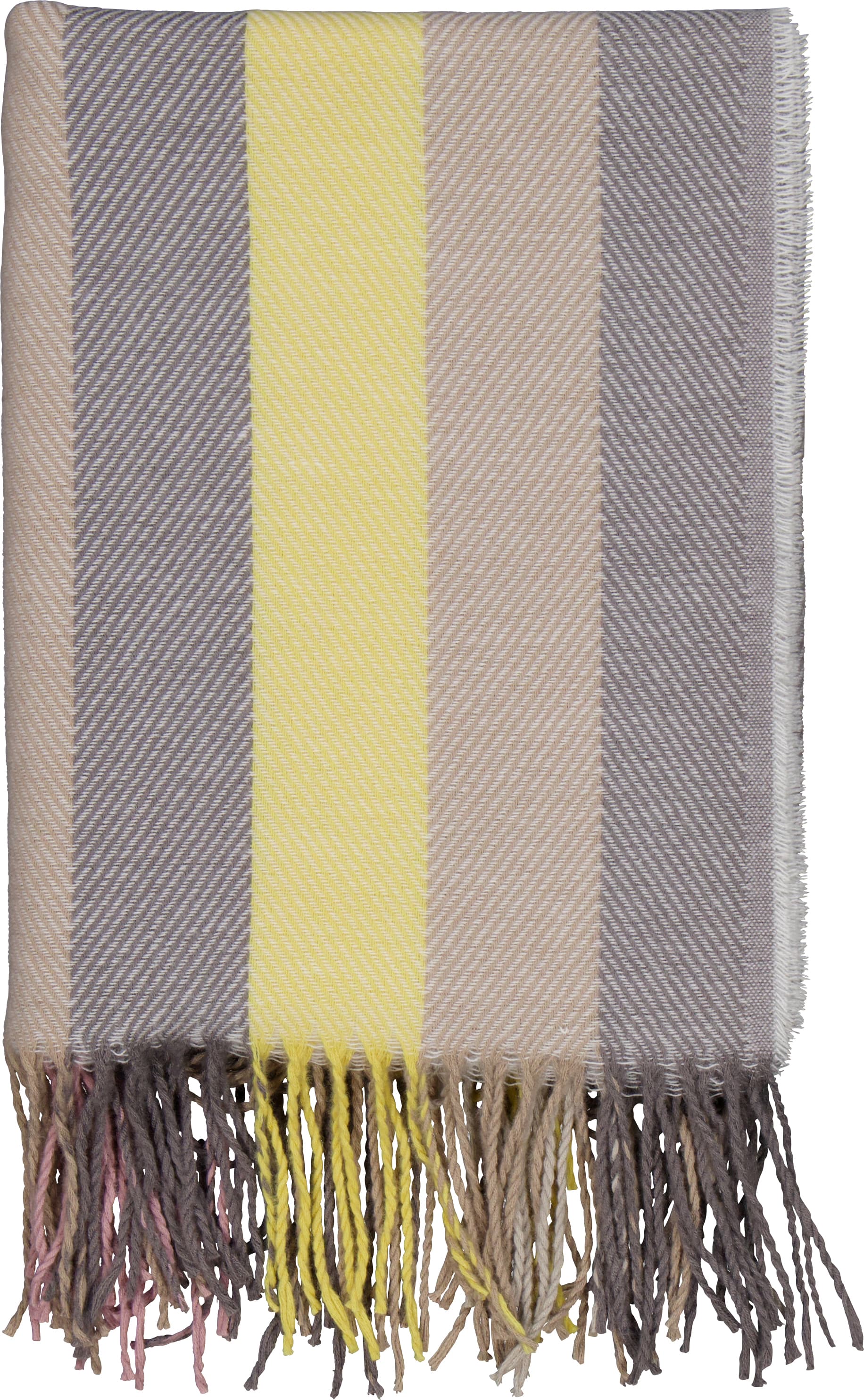 Fleecepläd Randig Regnbåge