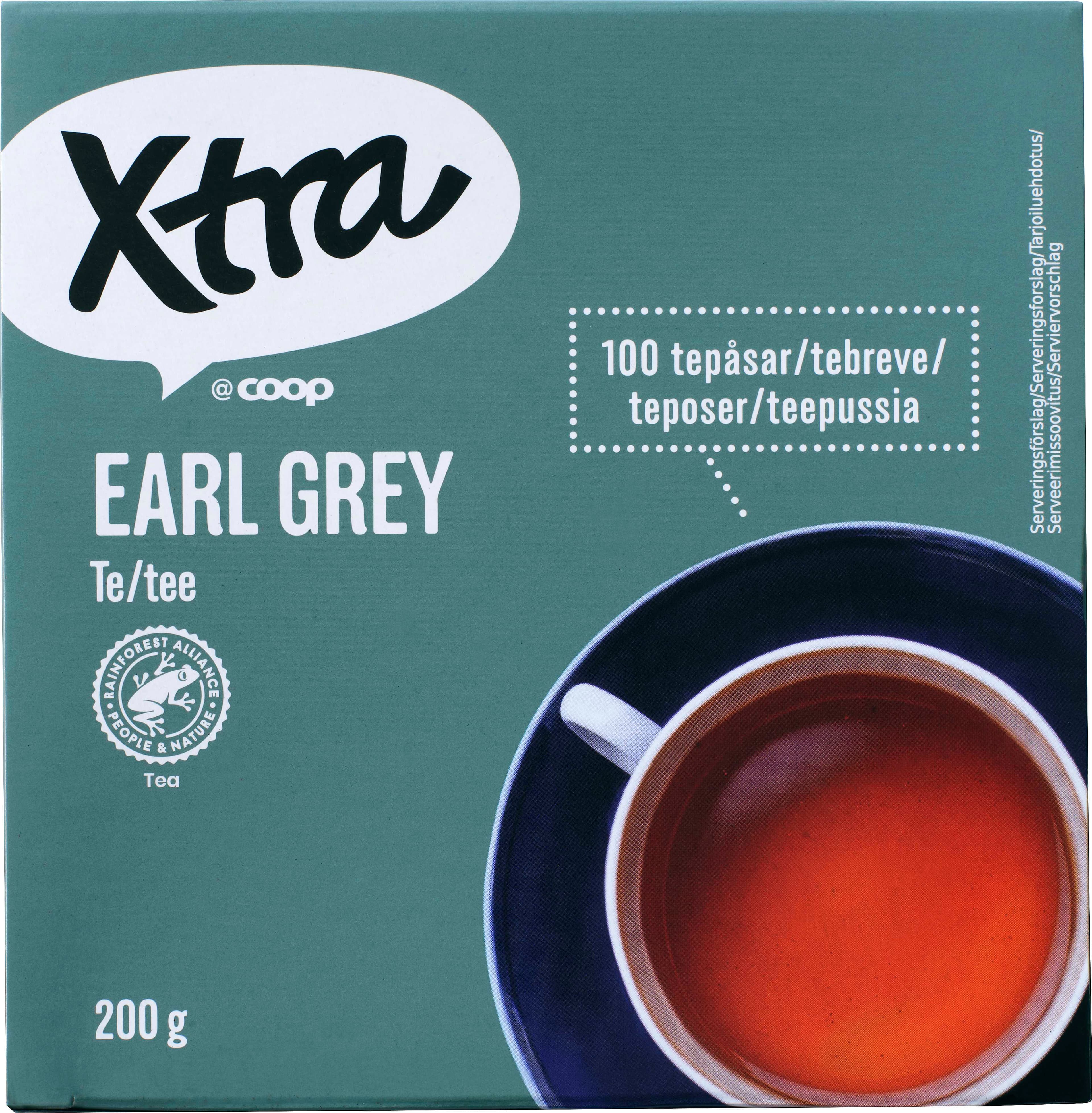 Svart te Earl grey