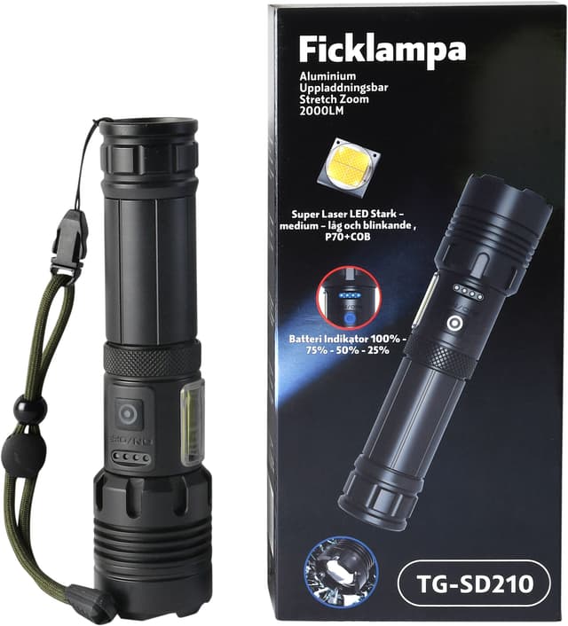 Ficklampa Uppladdningsbar