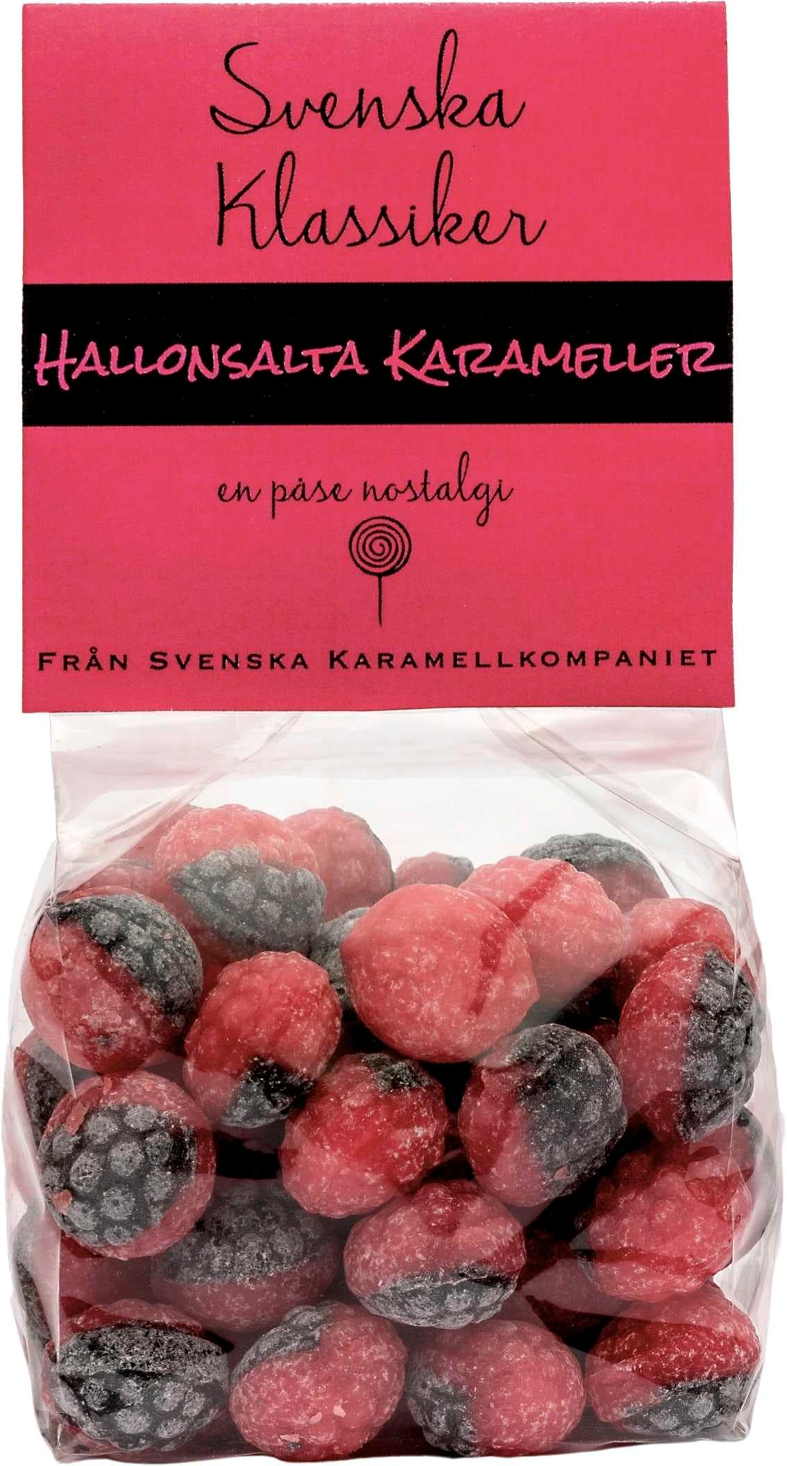 Hallonsalta Karameller