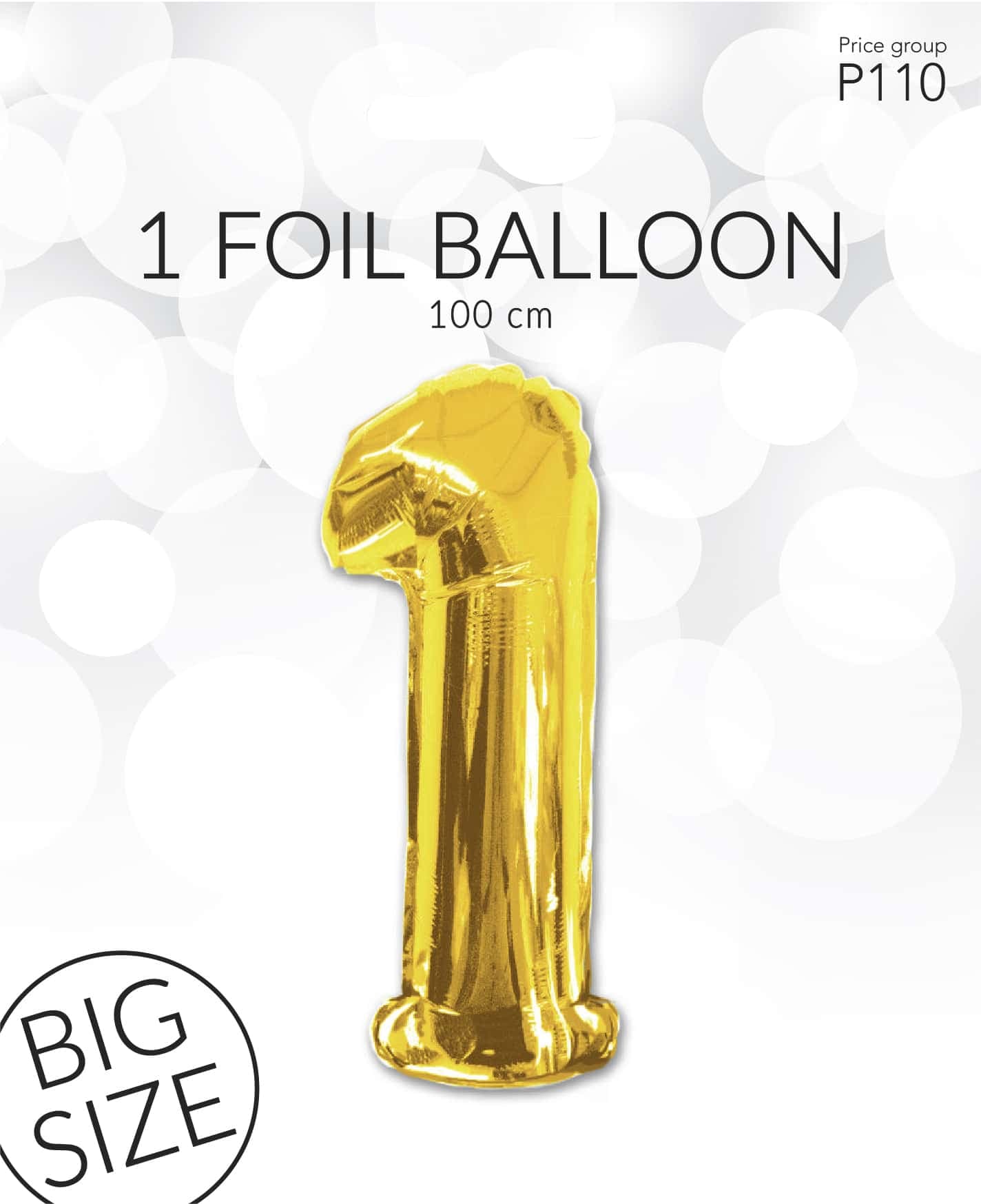 Folieballong Guld 1