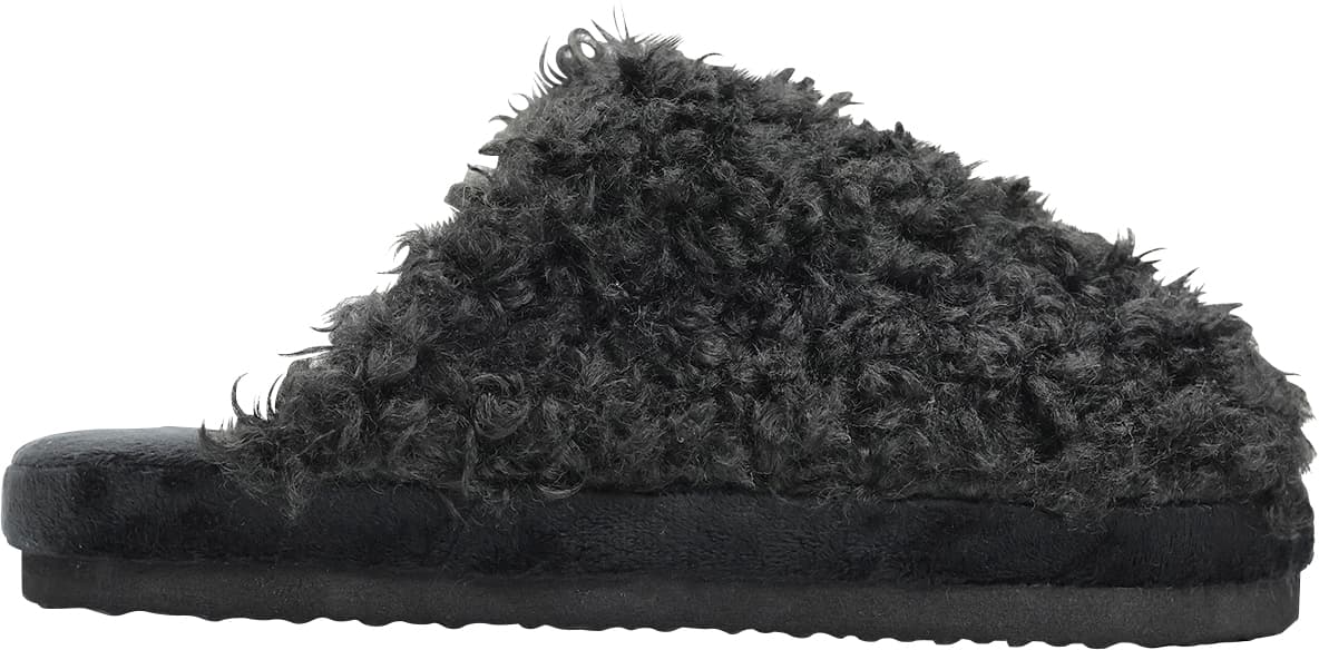 Tofflor Fluffy Svart Stl 38