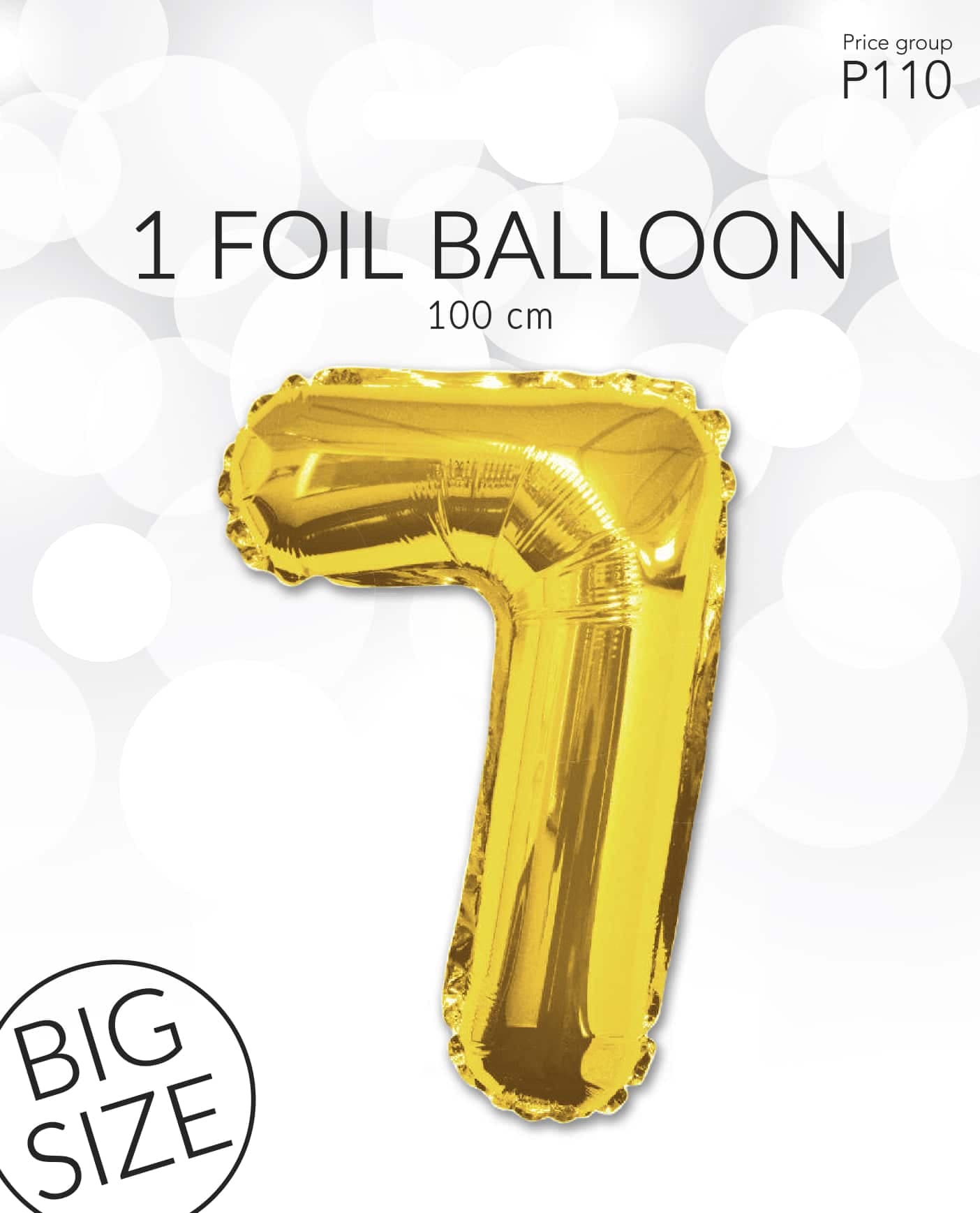 Folieballong Guld 7