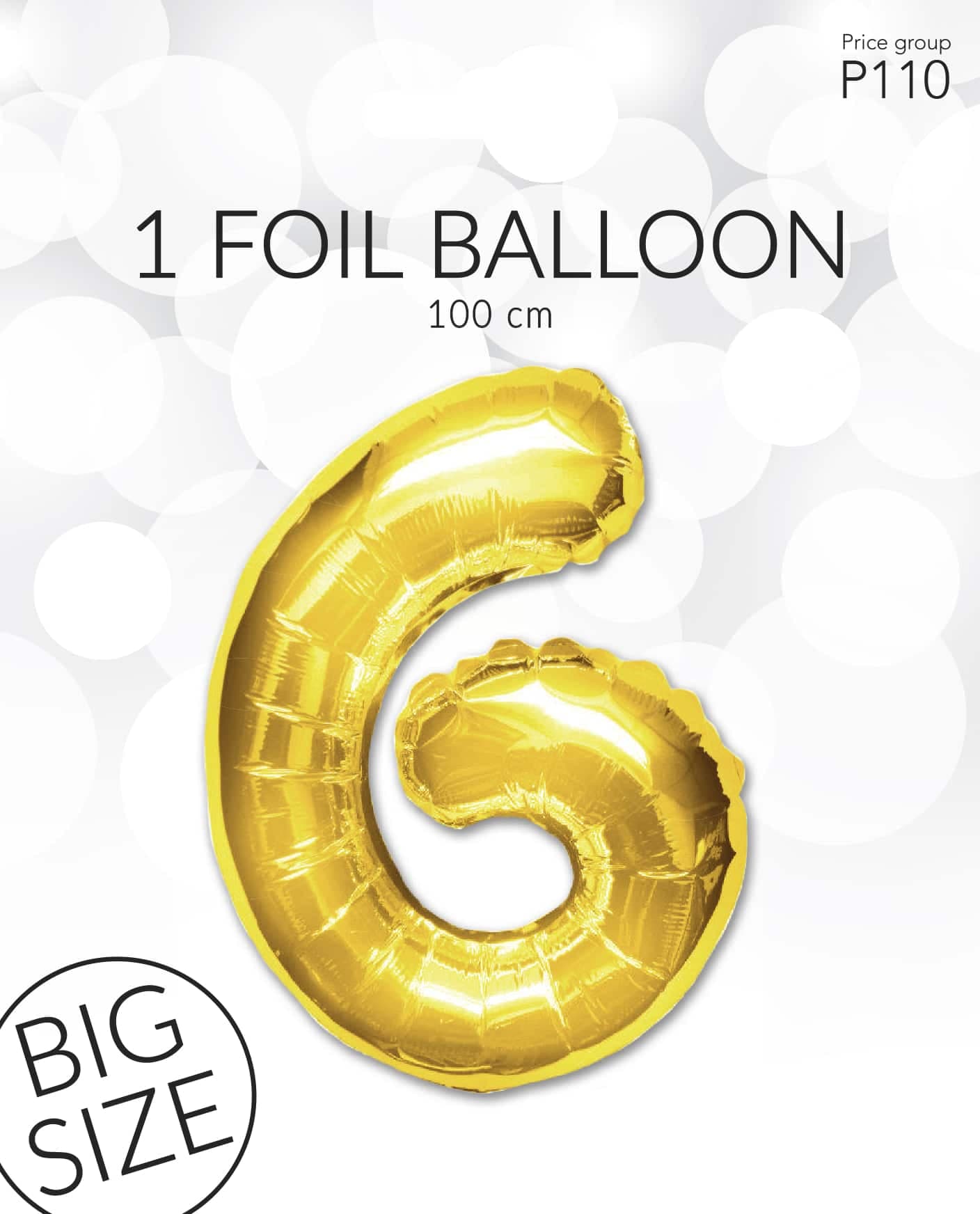 Folieballong Guld 6