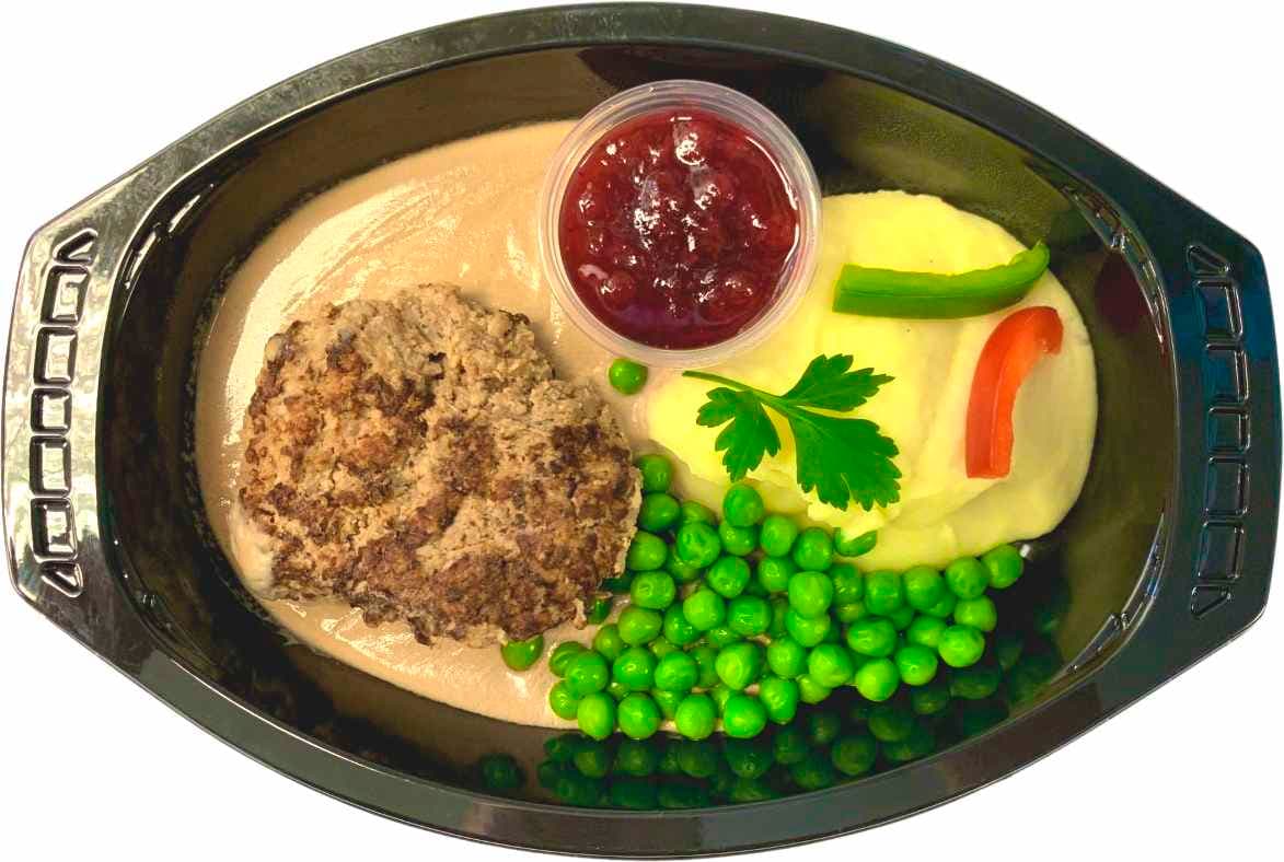 Wallenbergare Med Gräddsås Potatismos & Lingonsylt