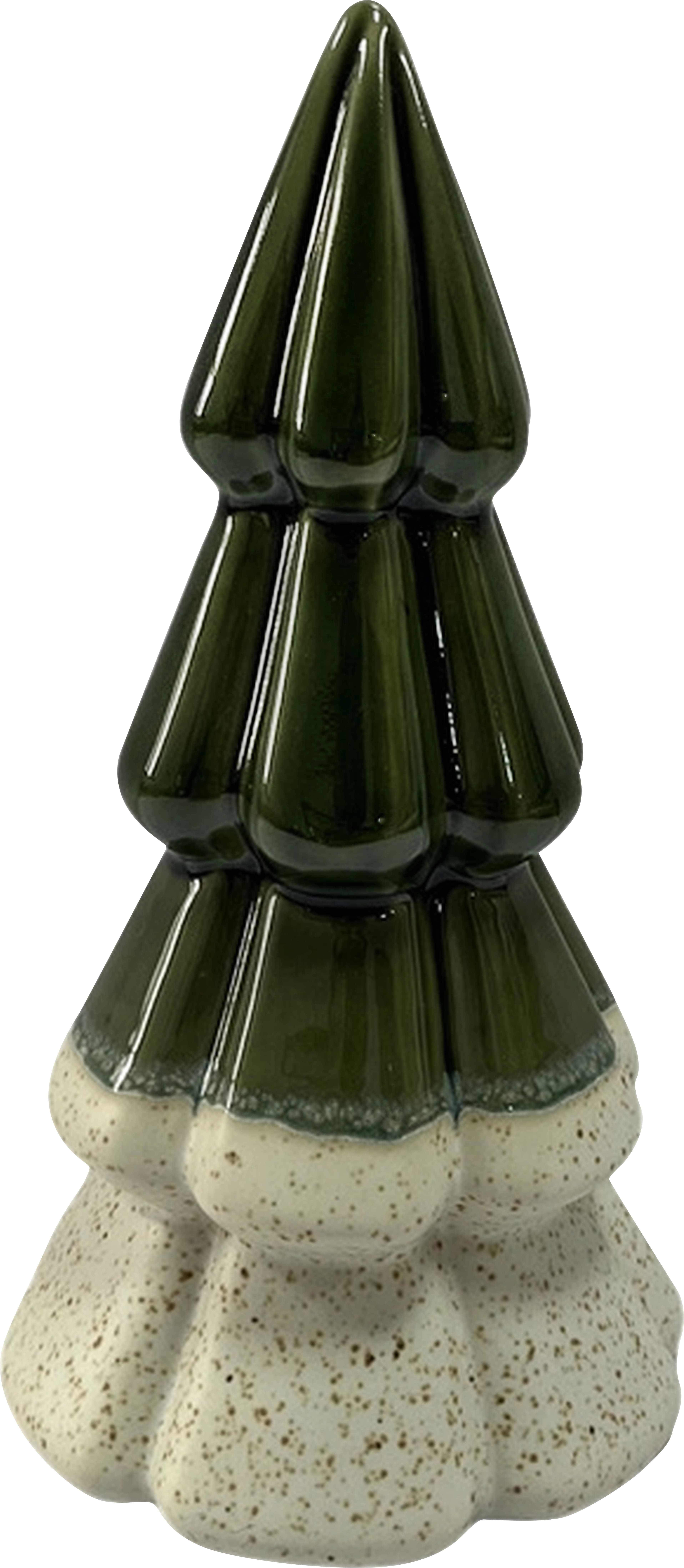 Dekoration Gran grön & grå