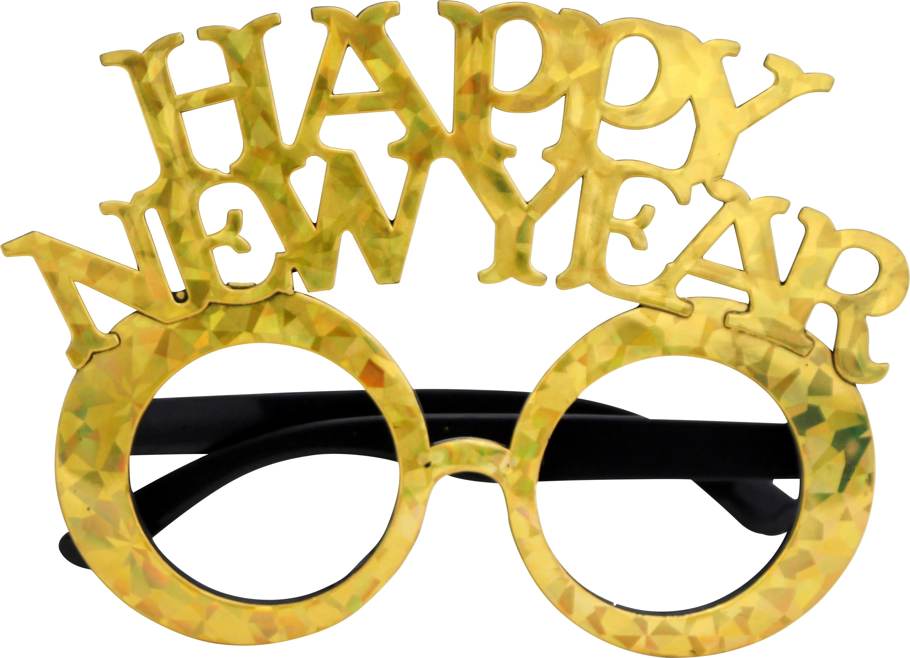 Glasögon Happy New Year Guld