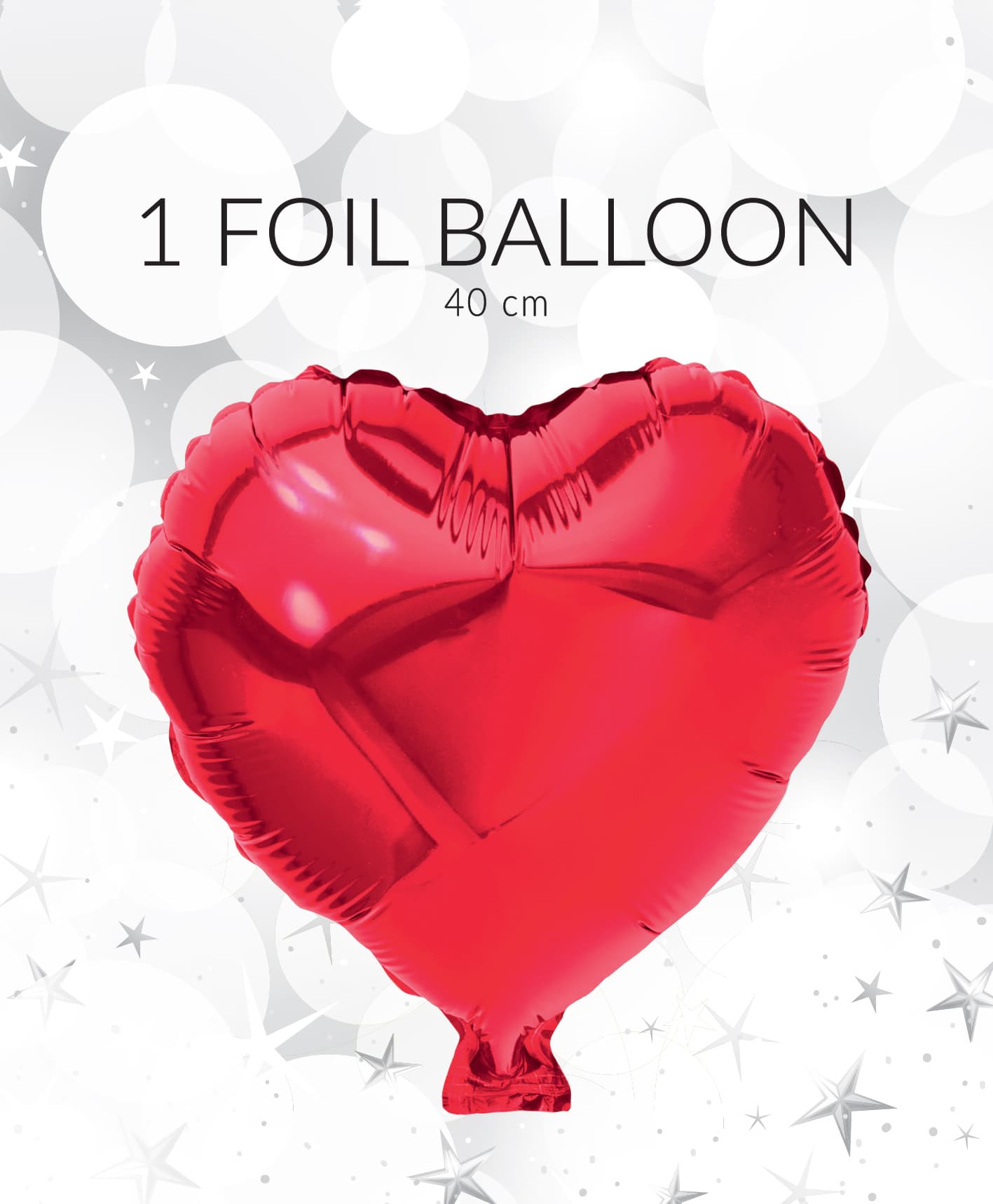 Folieballong Hjärta