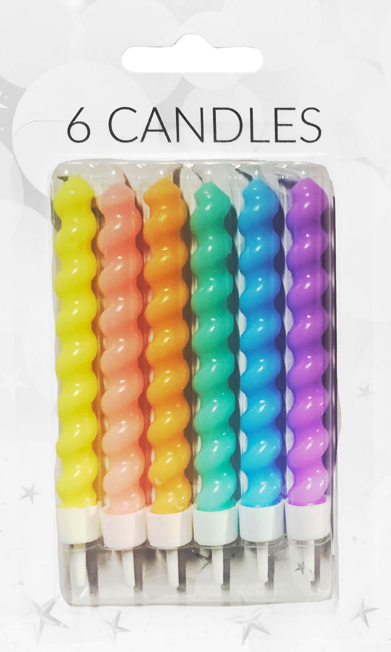 Tårtljus Skruvade 6-pack