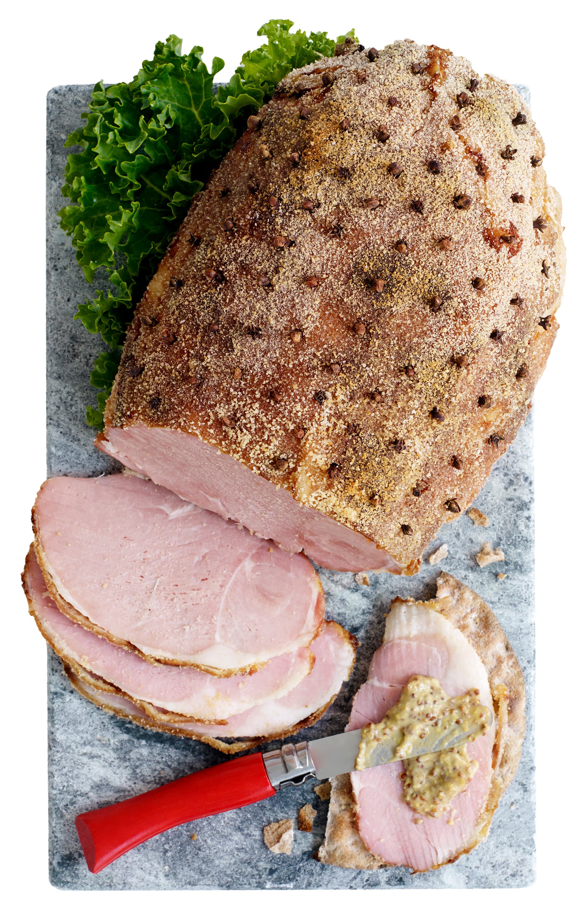 Senapsgriljerad Kokt Skinka