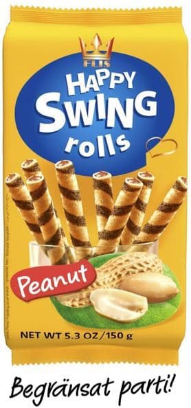Wafersrullar Jordnötter