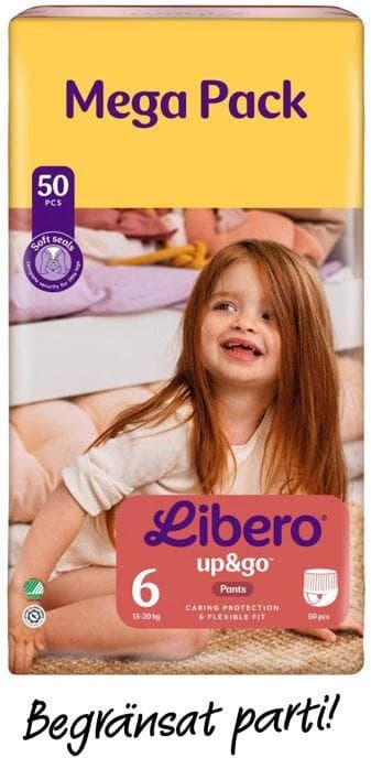 Blöjor Megapack Up&Go S6 13-20kg