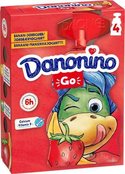 Klämmis Yoghurt Jordgubb & Banan 4-p