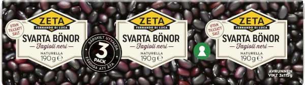 Svarta Bönor 3-Pack