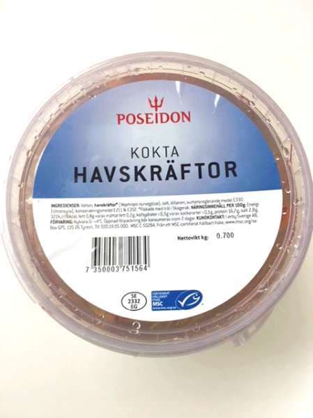 Havskräftor Kokta