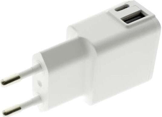Laddare Smartphone USB&USB-C Vit
