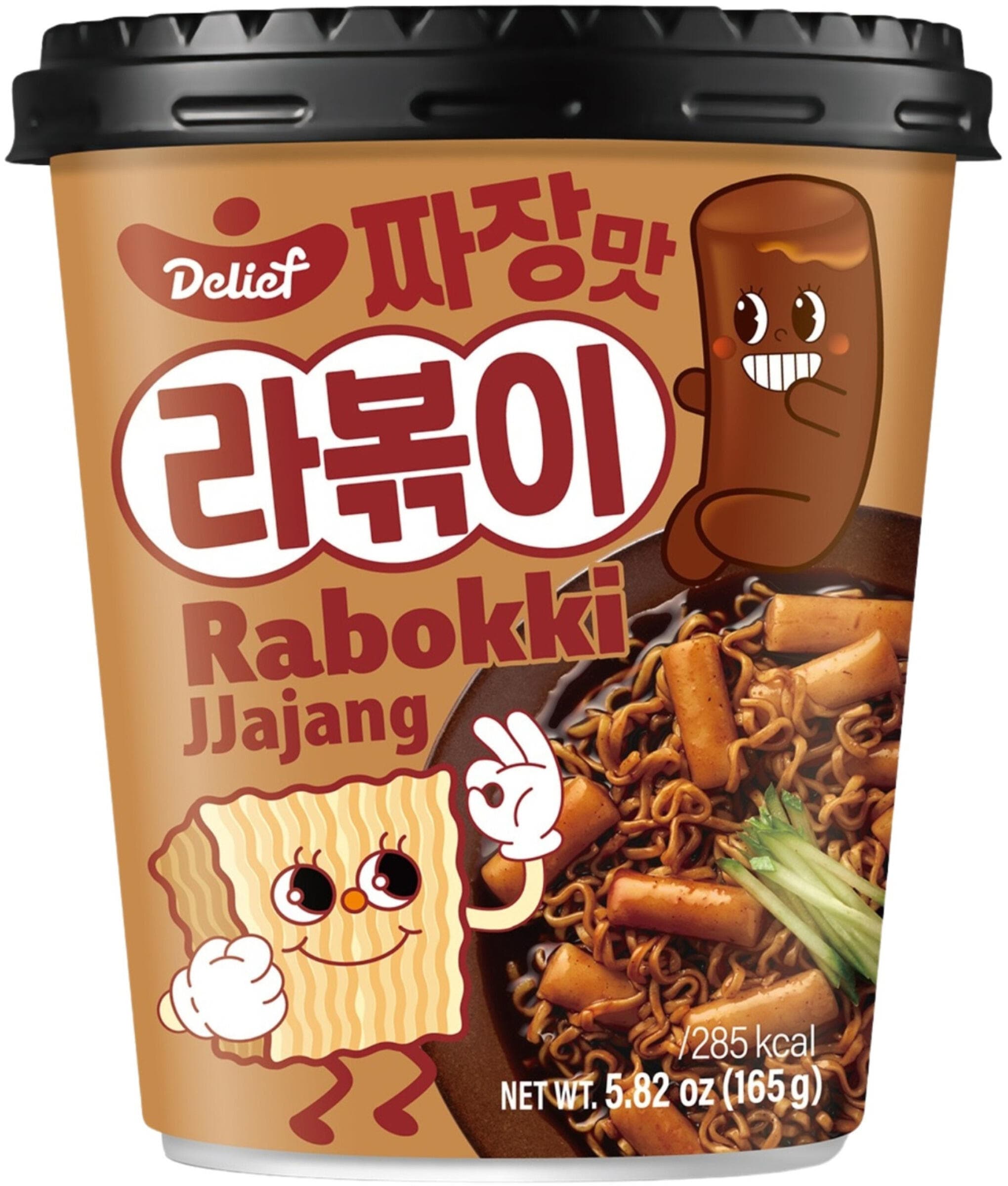Rabokki Jjajang Nudlar i Kopp