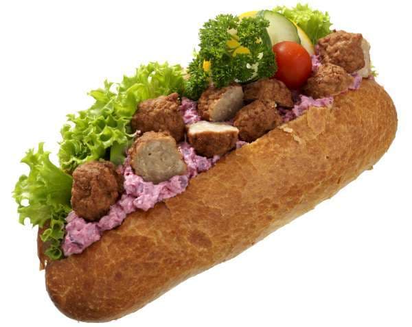 Baguette Med Köttbullar