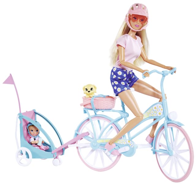 Docka Cykel+Släp