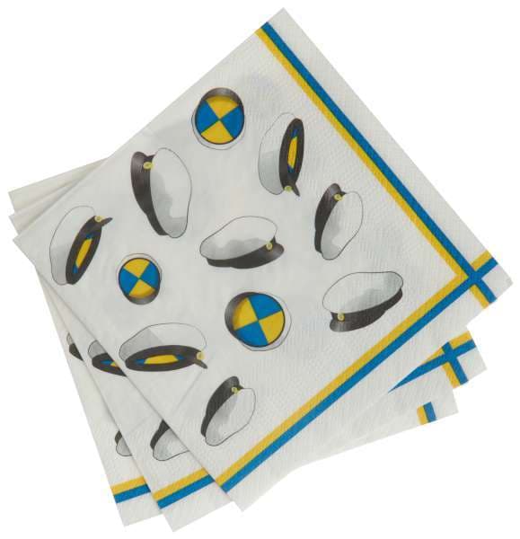 Servett Flygande Studentmössor 33cm