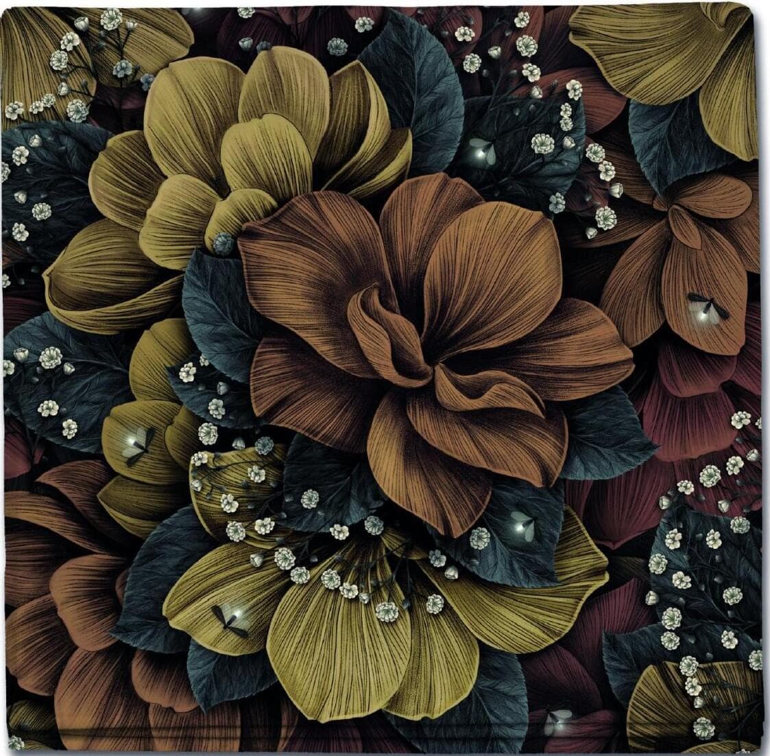 Servetter Blomma 33X33Cm