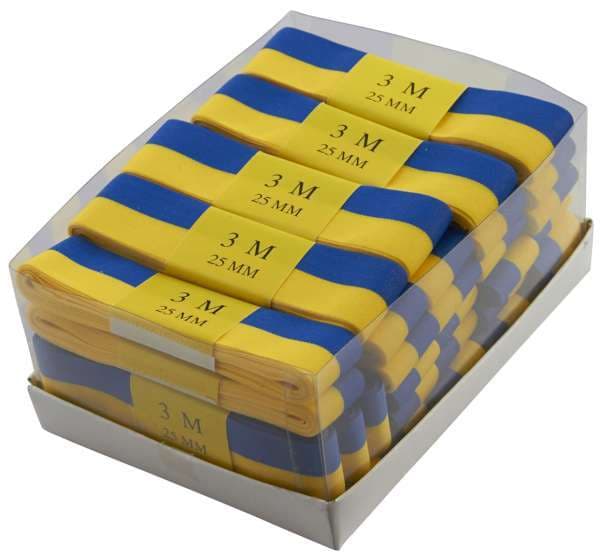 Sidenband Blå & Gul 3m